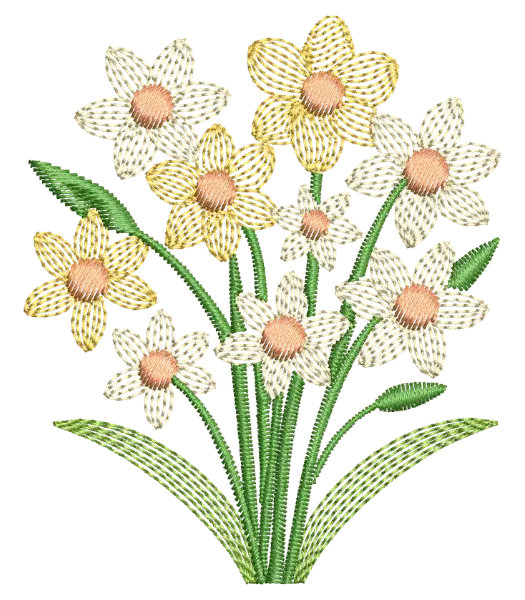 Matriz de Bordado Narcisos